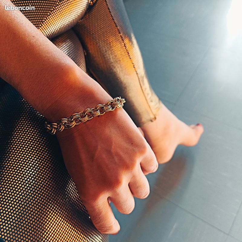 Bracelet AGATHA Paris - Métal Doré - Longueur 19-20 Cm - Occasion