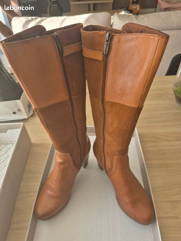 Bottes hautes marron tamaris taille 38 (image 8)