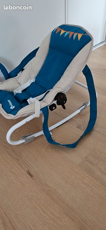 Transat bébé avec arche _Dossier Molletonné Ajustable - Arche de Jeu Amovible - Déhoussable (image 6)