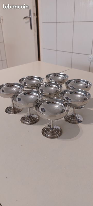 8 coupes à glace inox Remy Létang (image 1)