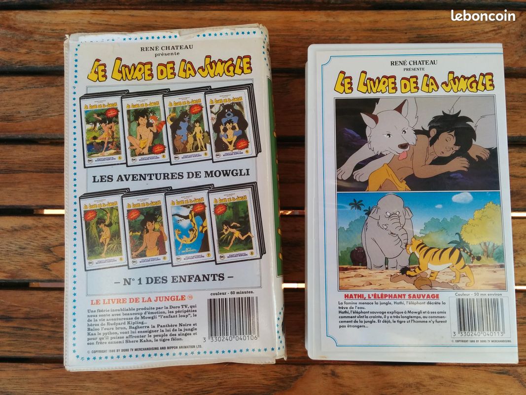 2 cassettes VHS K7 livre de la jungle rares (image 2)