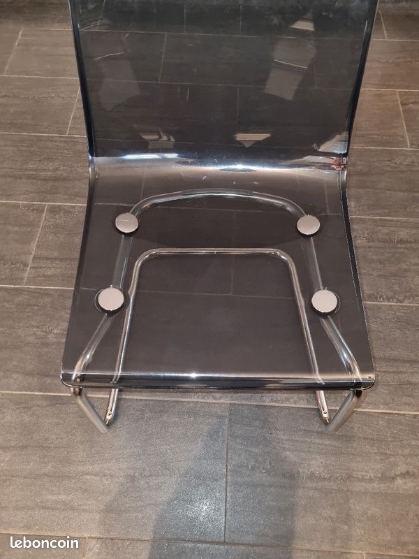 Chaise TOBIAS gris/ chromé IKEA (image 2)