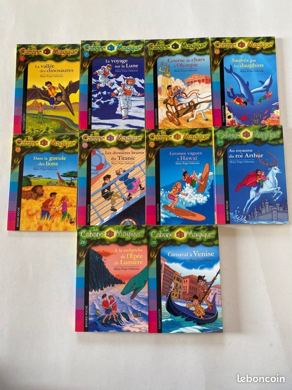 Lot de 10 tomes de la collection La Cabane Magique (image 1)