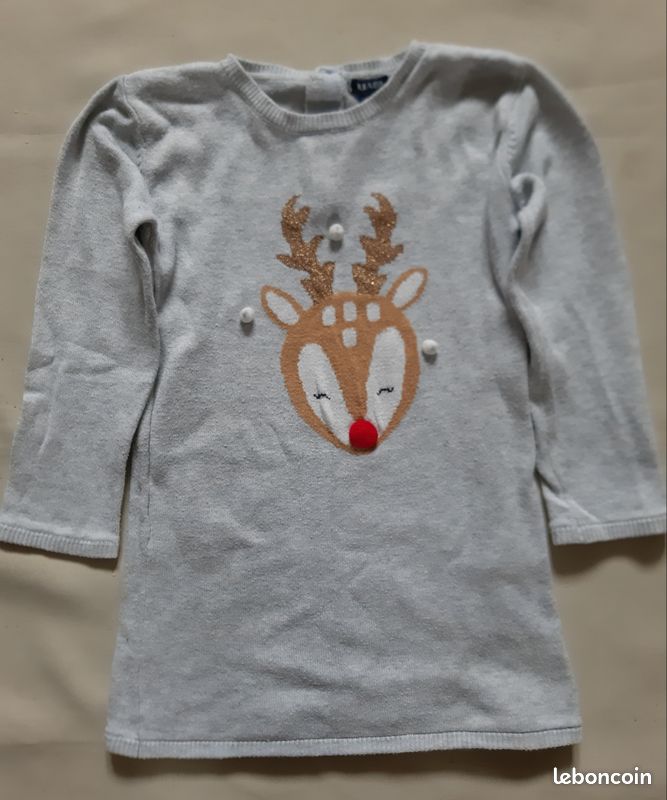 Robe pull de Noël Kiabi ans Vêtements bébé