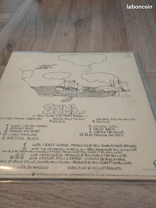 Vinyle Neil young crazy horse Zuma (image 2)