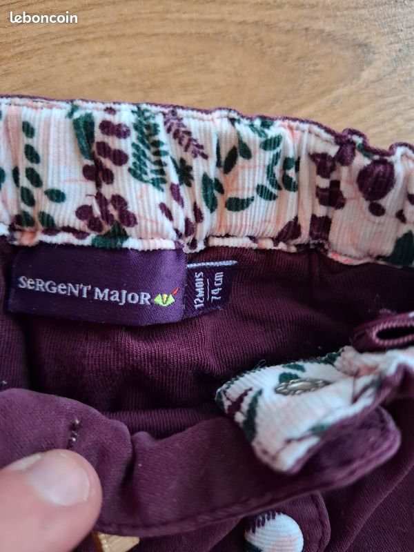 Pantalon fille 12mois sergent major (image 3)