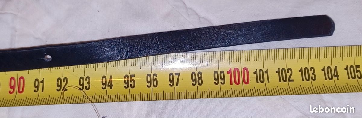 Ceinture noire boucle "noeud papillon" (image 5)