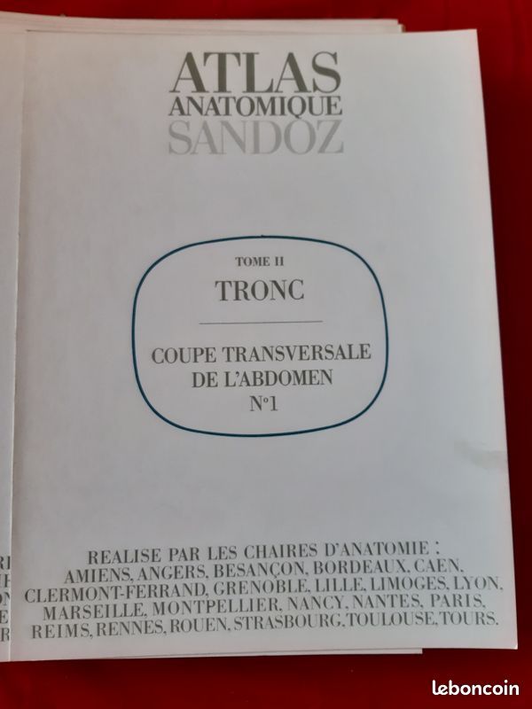 Atlas anatomique Sandoz (image 1)