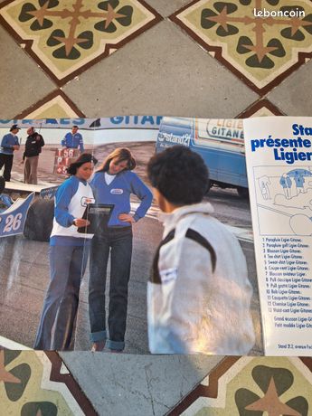 POSTER ECURIE LIGIER GITANES FORMULE 1