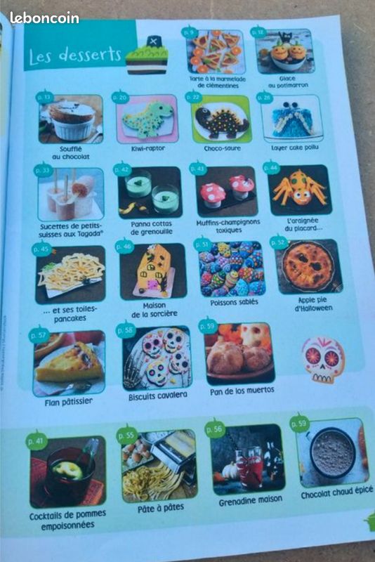 Livre "La cuisine amusante des p'tits chefs" Buffet d'Halloween 50 recettes 343 menus (image 5)