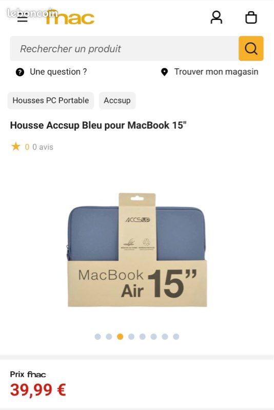 Housse pour Mac book 15’’ (image 3)