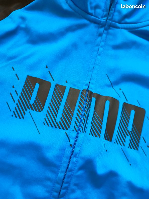 Veste Puma bleue et noire – 11/12 ans (image 2)