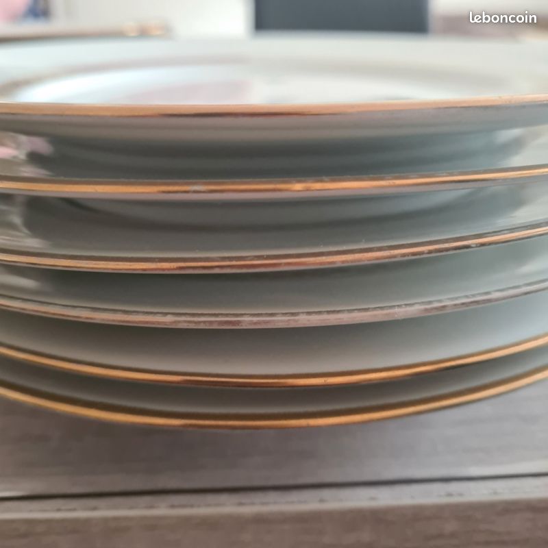 Lot de 6 assiettes en porcelaine de Limoges – Bernardaud (image 3)