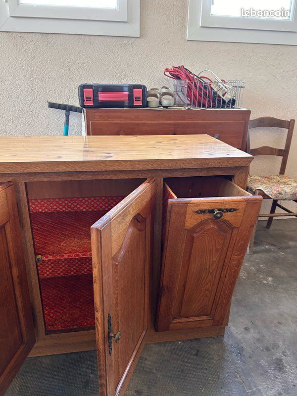 Buffet / meubles en bois – fabrication artisanale – 3 éléments (image 16)