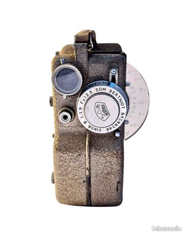 Caméra ERSCAM CAMEX Argentique 8mm – Objectif Som Berthiot 20mm, Années 1950, Bon état