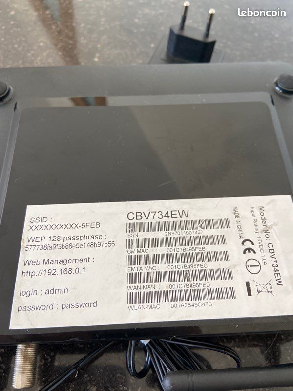 Routeur CBV734EW (image 3)