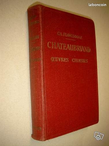 OEuvres Choisies CHATEAUBRIAND de 1936 (image 3)
