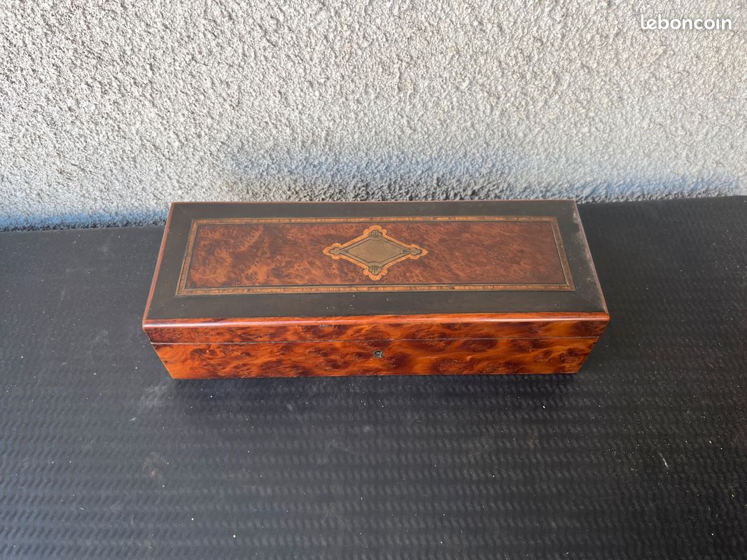 Coffret d'époque Napoléon III En Marqueterie Fin XIX | Antiquités