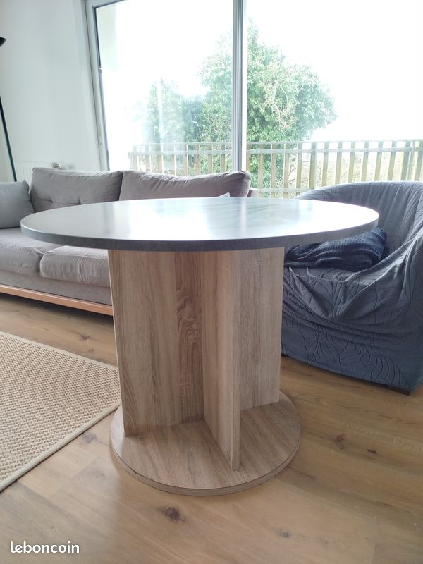 Table ronde bois (image 1)