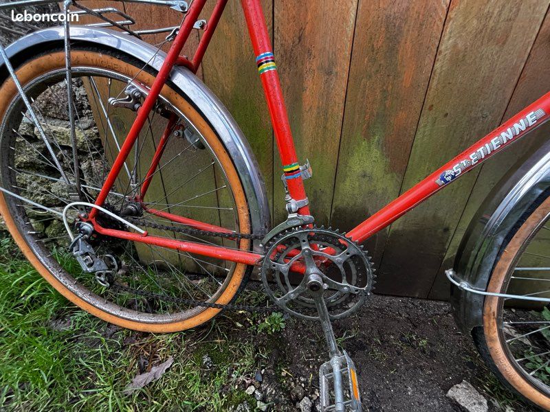 NOS : paire de poignées de guidon de vélo SUFFICIT rouges - vintage bicycle