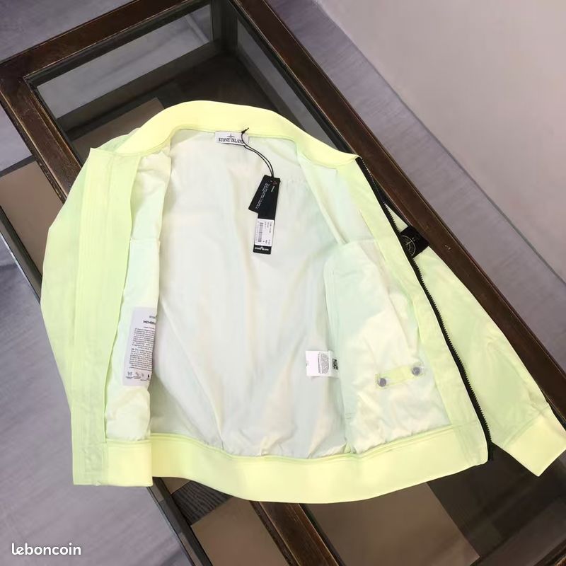Blouson Stone Island Homme, jaune fluo (image 3)
