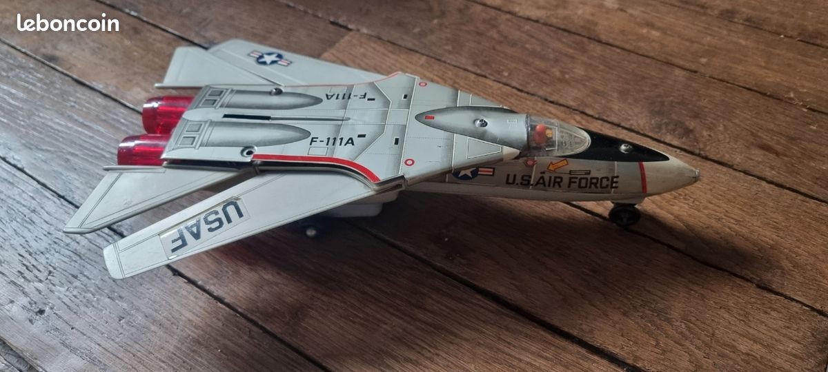 Jouet Ancien Avion Vintage – Années 1960 – Bon état