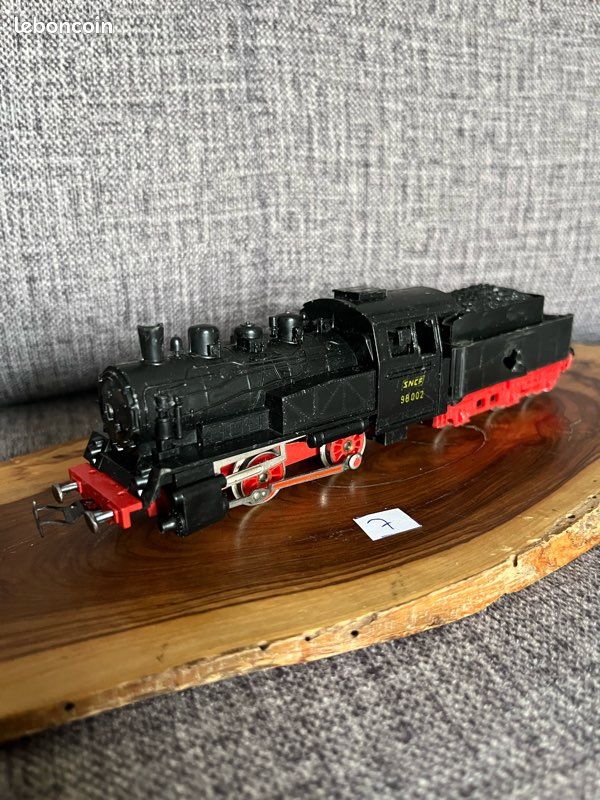 Locomotive à vapeur gris pour modélisme ferroviaire à l'échelle HO, Alimentation CA