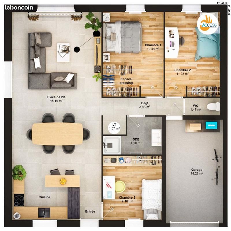 Maison 5 pièces 88 m² (image 6)