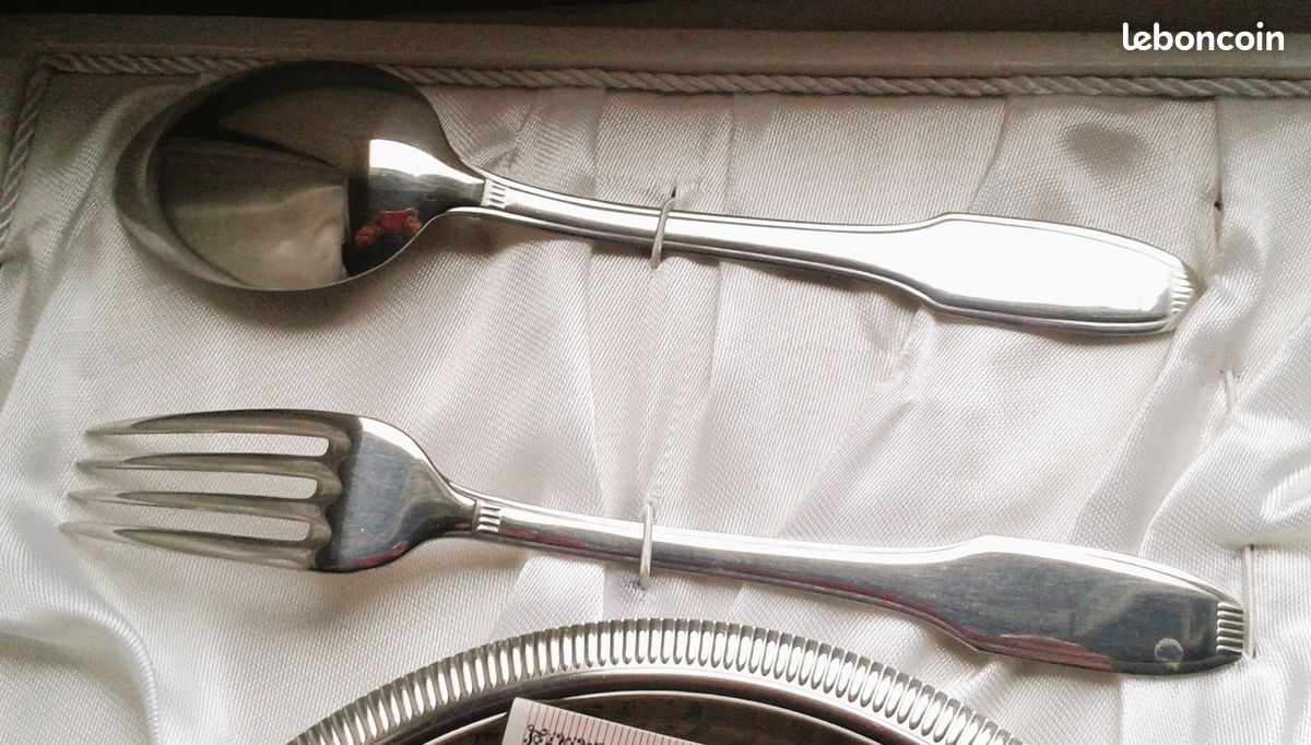 Coffret Cadeau Naissance Letang & Remy Paris - Inox 18/10 - Vintage 70's - Complet Neuf