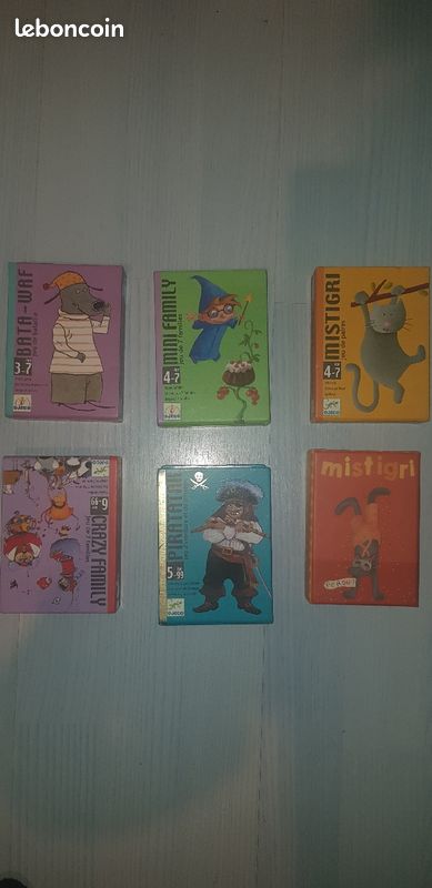 Lot de 6 jeu de carte (image 1)