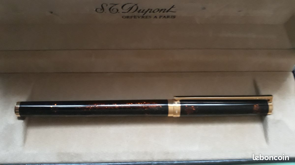 Stylo Plume Dupont Fidelio - Laque De Chine Bleue & Palladium - Neuf Full Set