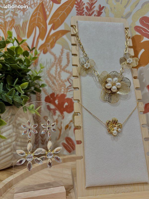 Ensemble Bijoux Fleur - bijoux pour elle