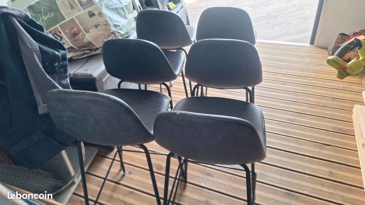 Lot de 6 chaises hautes pour îlot (image 4)