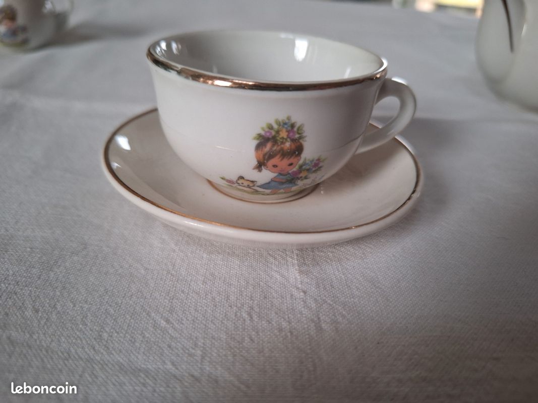Dinette En Porcelaine Anglaise Corona Ware Art Déco - Service à Thé - Années 1930