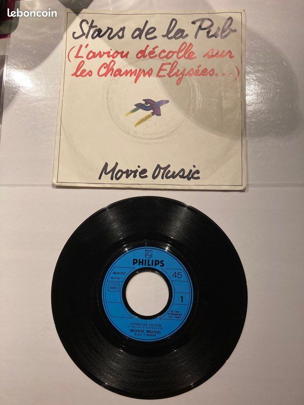 Vinyle 45 tours Stars de la pub Movie Music (image 1)