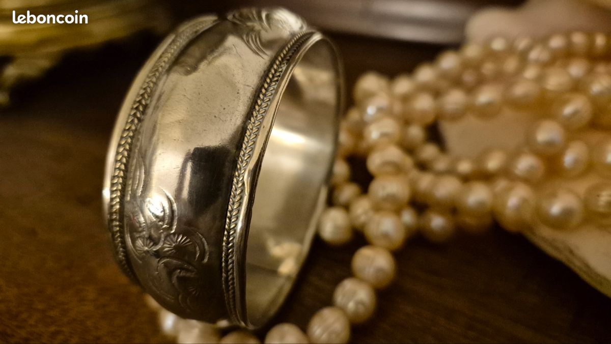 Bracelet En Argent Début 1900 (époque 1900) - Modèle Ancien, Couleur Argenté - Occasion