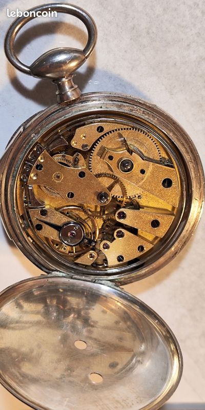 Montre De Gousset Ancienne à Sonnerie (mécanique) - En Argent - Pour Pièces Ou Restauration