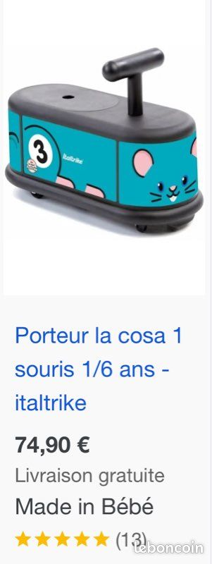 Porteur Italtrike baby-bus Jeux Jouets