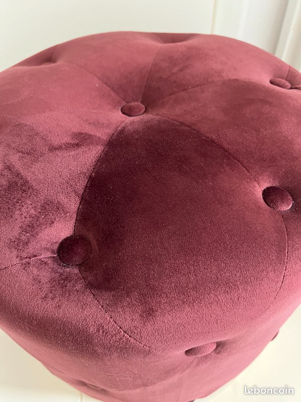 Tabouret prune chic (image 2)