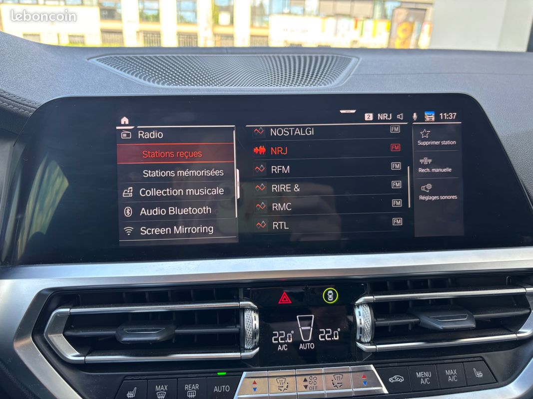 BMW SÉRIE 3 320D 190 CH G20 LUXURY / CARPLAY / CAMERA 360 / SIEGES CHAUFFANTS / TOIT OUVRANt (image 25)