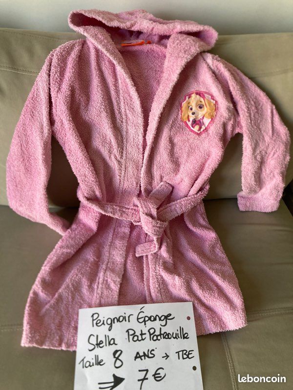 Dressing Gown Peignoir Enfant Pat Patrouille Paw Patrol Robe De