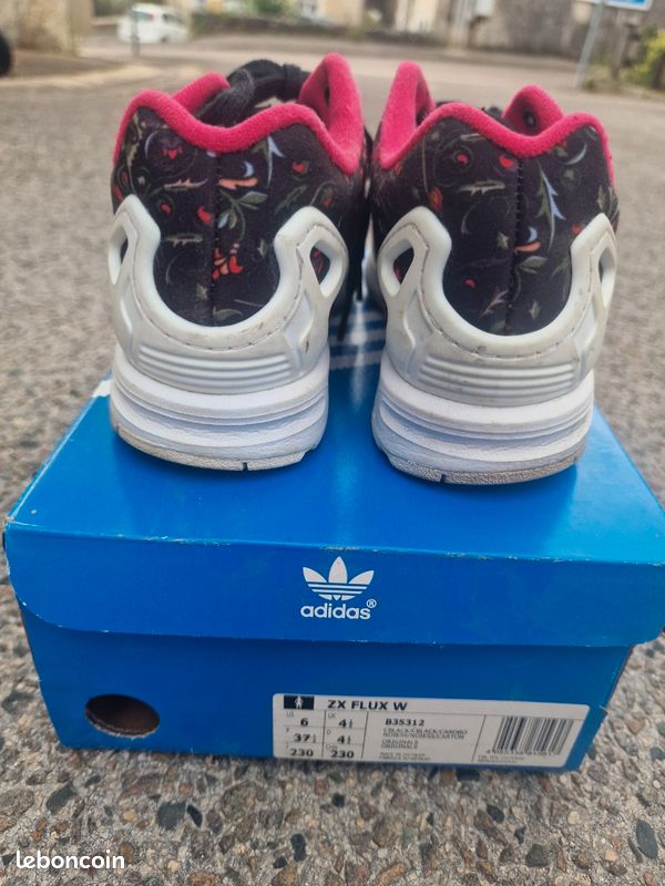 Flux Sneaker Adidas Zx Flux Rouge Et Noir Flux Baskets Adidas Zx