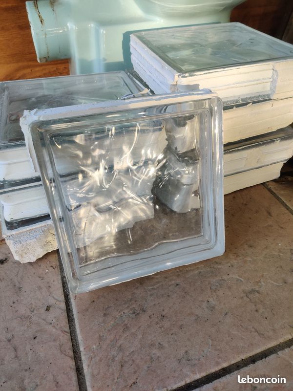 Brique de verre salle de bain 19x19 (image 1)