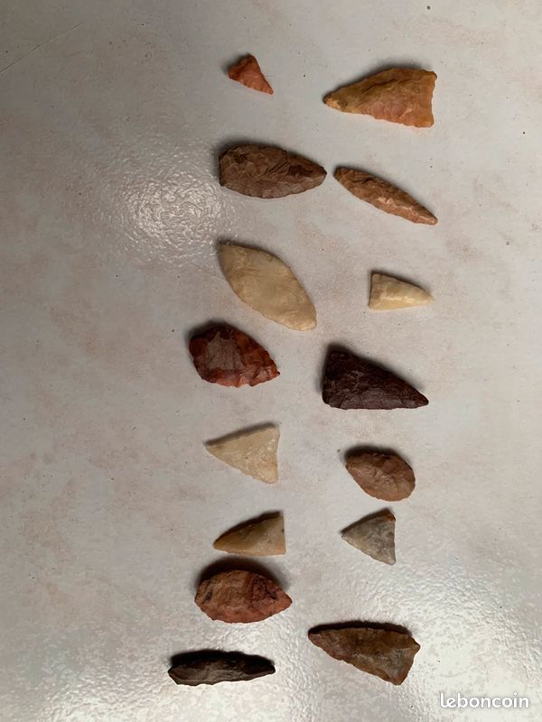 Silex tête de flèches lot de 15 (image 1)