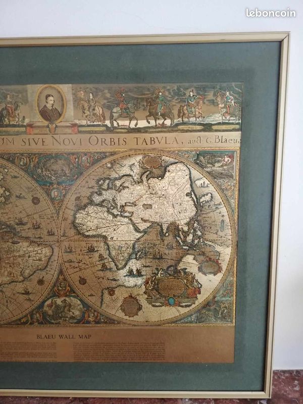 Cadre mural mappemonde (image 3)