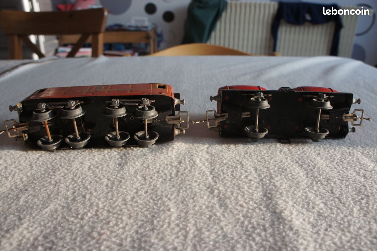 Lot De 2 Wagons échelle O – Bi-foudres Et Plat, Style Jep/Hornby, BLZ, France