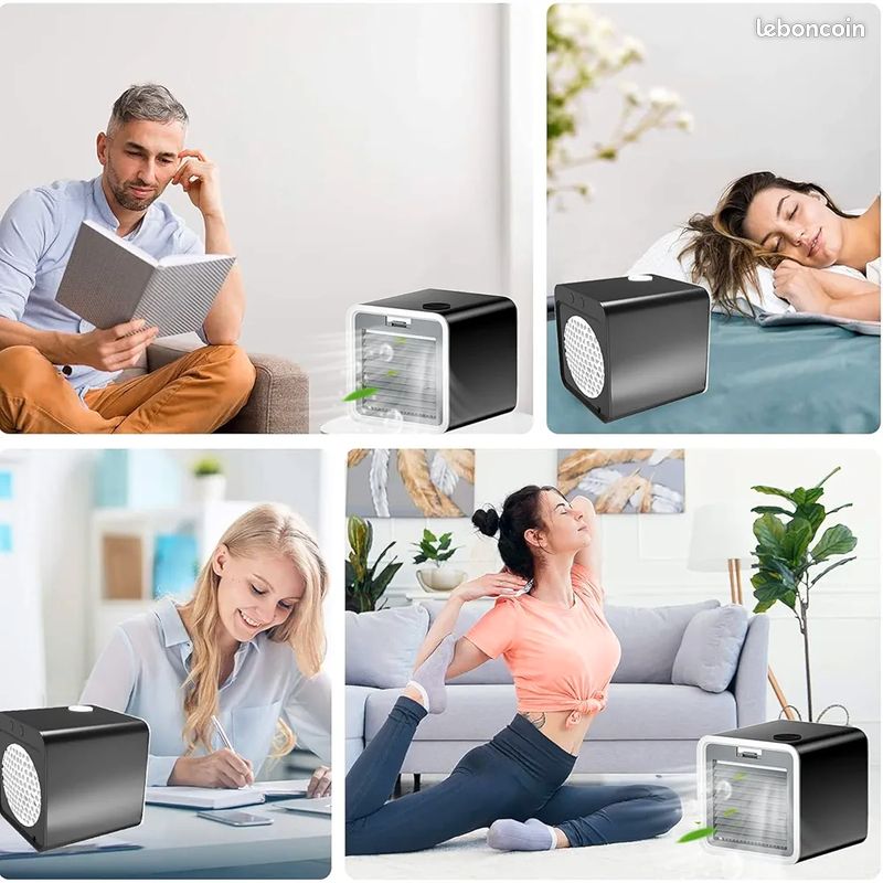 Climatiseur Mobile Silencieux,Refroidisseur D'Air Portable Climatiseur