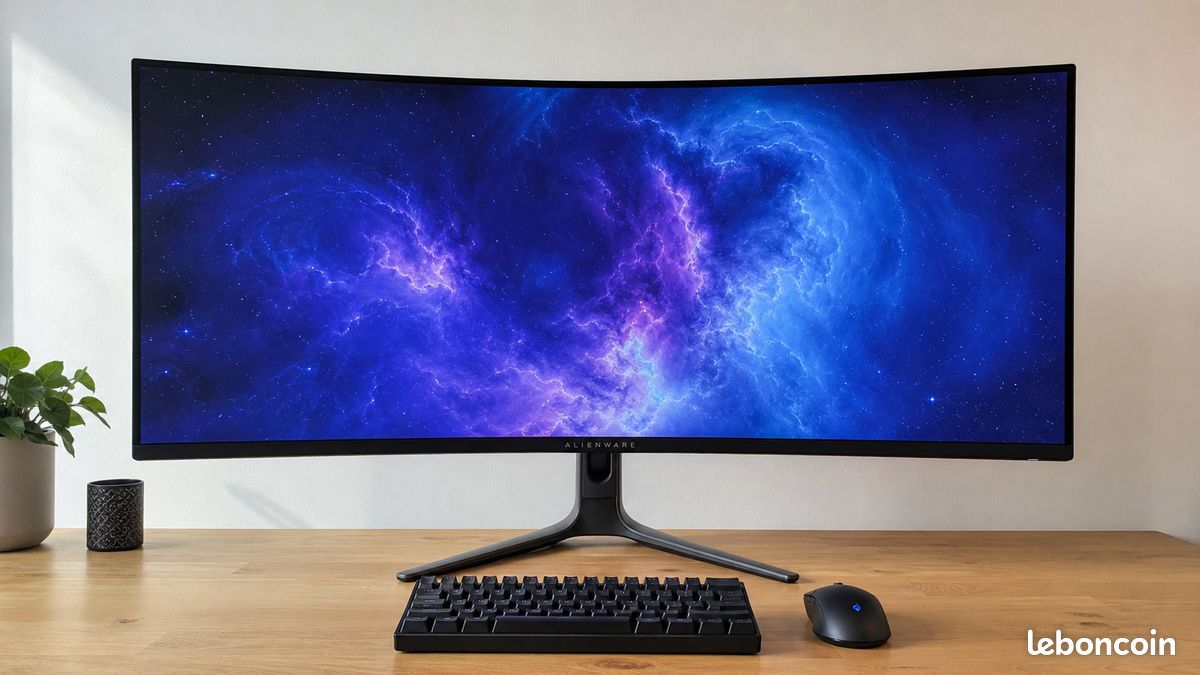 Écran PC gaming Alienware AW3423DWF 34" QD-OLED 165 Hz - Excellent état (image 1)