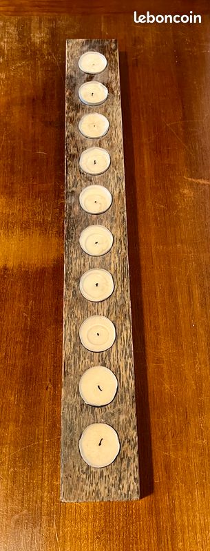 A vendre Bougeoir en bois pour 10 bougies chauffe-plat (image 3)