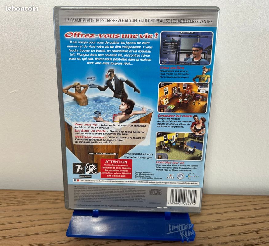 Jeu Les Sims 1 Complet Sur PlayStation 2 (PS2) - Version Française - Bon État